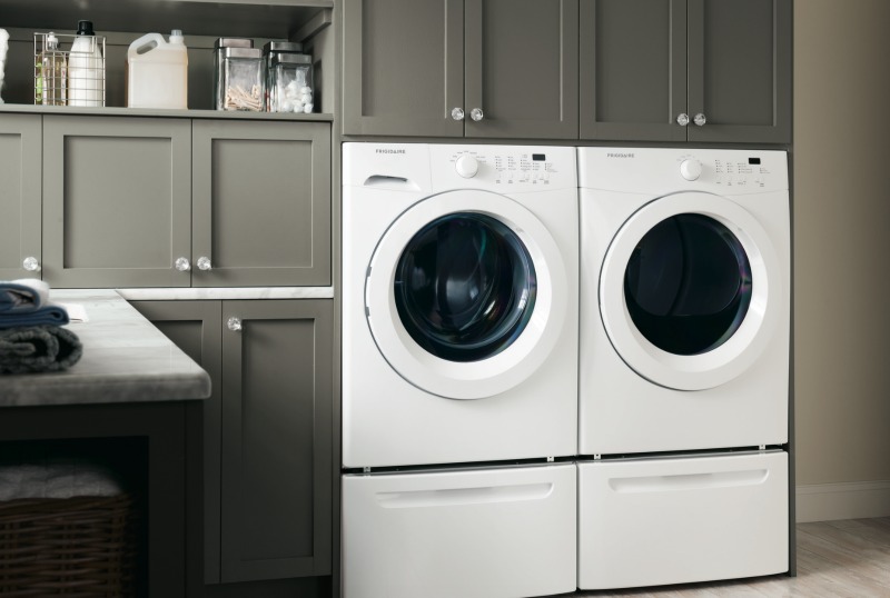 gas dryer in garage