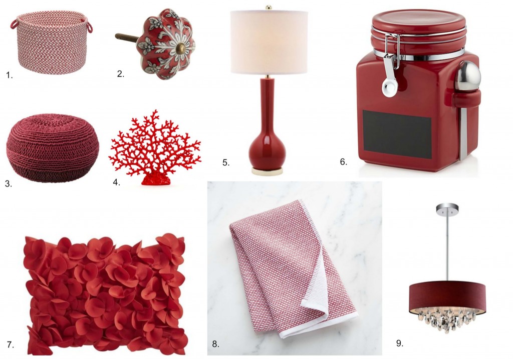 Red Home Decor Items