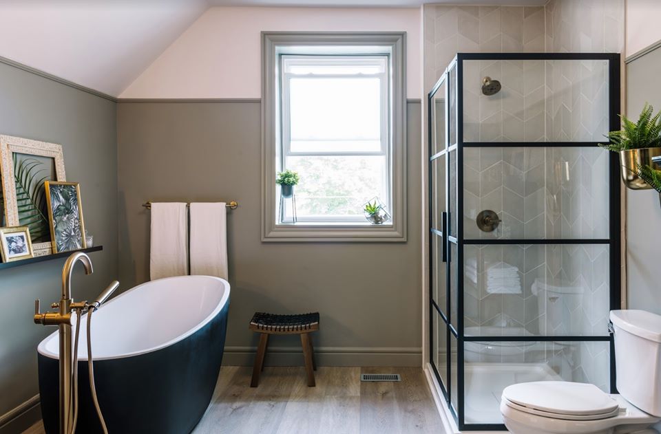 The Pros And Cons Of Showers Vs Tubs - Small Bathroom With Walk In Shower And Freestanding Tubing